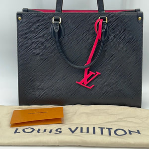 louis vuitton purse black and pink