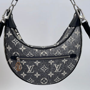 Preloved Louis Vuitton Monogram Jacquard Denim Loop Bag 248K873