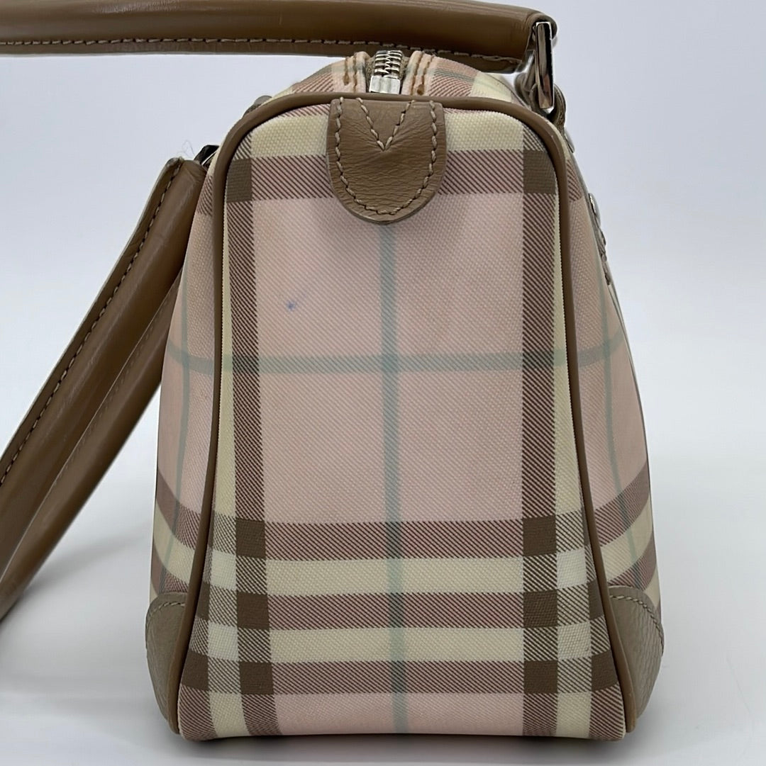 Preloved BURBERRY Beige and Pink Nova Check Mini Chester Bag T0401
