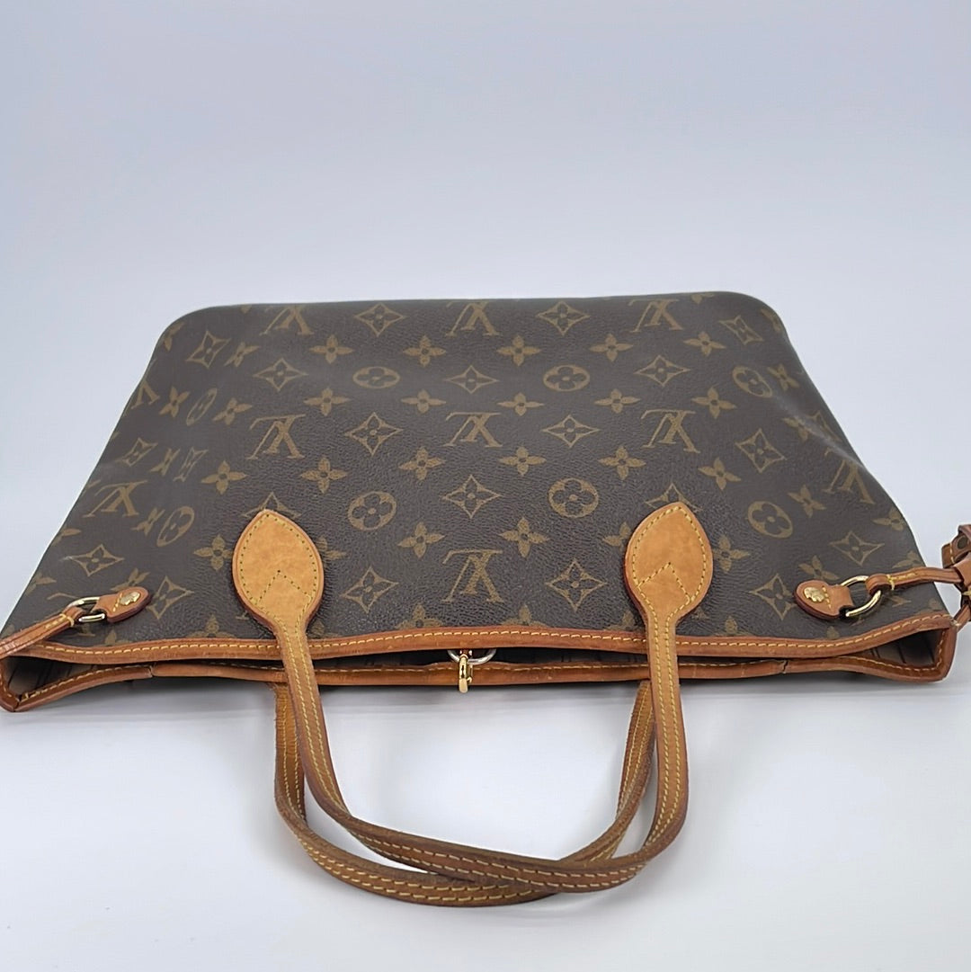 Auth Louis Vuitton Monogram Neverfull PM Tote Bag M40155 Used
