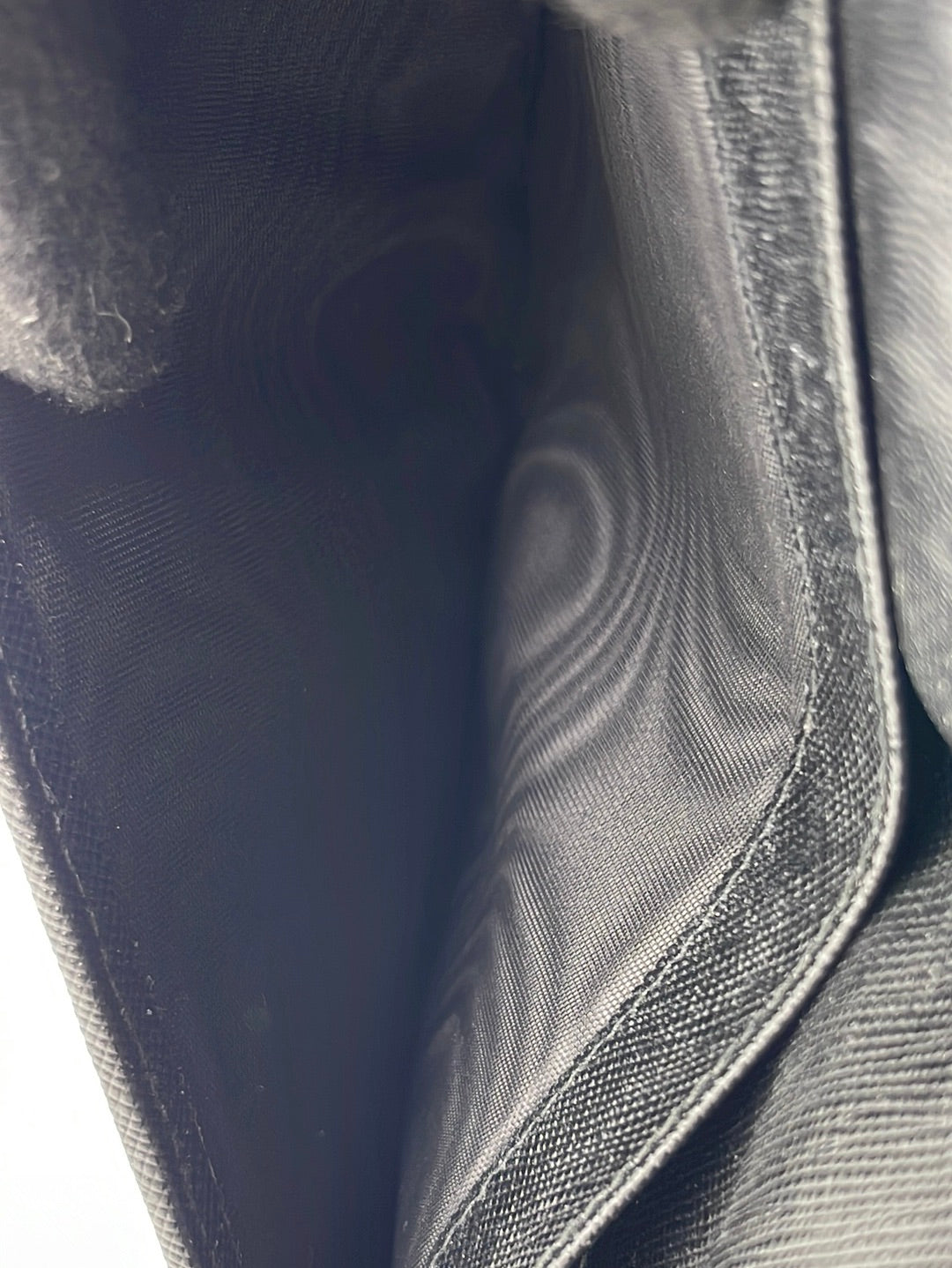 Preloved Prada Grey Camouflage Leather Long Zip Around Travel Wallet 107 062323