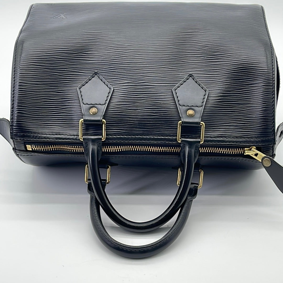 Louis Vuitton 1995 Pre-owned EPI Speedy 25 Handbag - Black