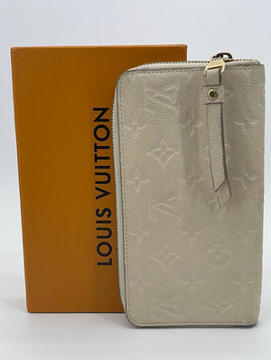 Preloved Louis Vuitton Ivory Monogram Empriente Zip Wallet CMQB28J 052223 - $110 OFF DEAL
