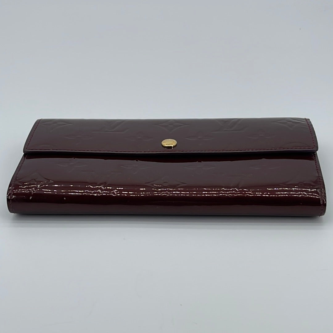 cheap fashion iphone case: Louis Vuitton M90152 Sarah Wallet Monogram Vernis