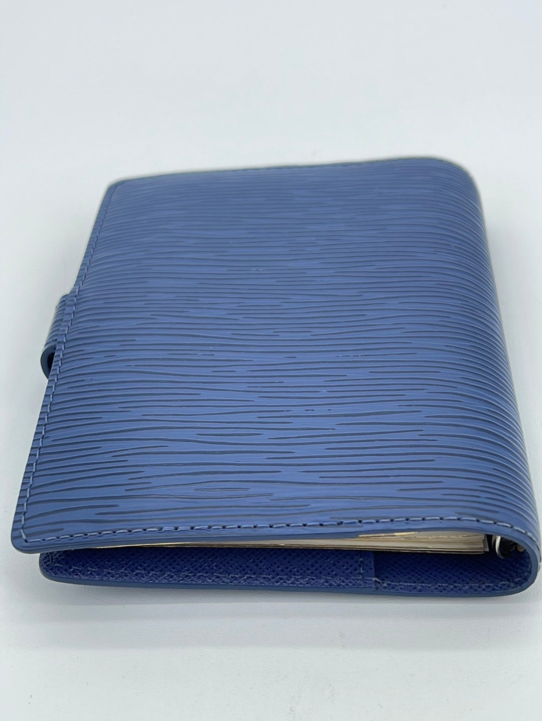 Louis Vuitton, Bags, Louis Vuitton Blue Epi Leather Pm Agenda Cover  Passport Holder