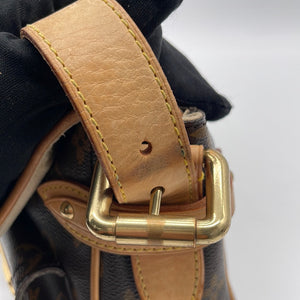 Louis Vuitton Hudson Shoulder Bag PM Brown Canvas N40027 Mint Condition  Auth