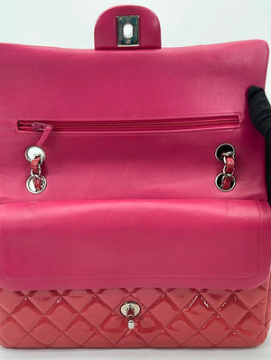 PRELOVED Chanel Quilted Pink Patent Classic Double Flap Medium Bag 19354198 062123 - $1000 OFF LIVWE SHOW - NO ADDITIONAL DISCOUNT