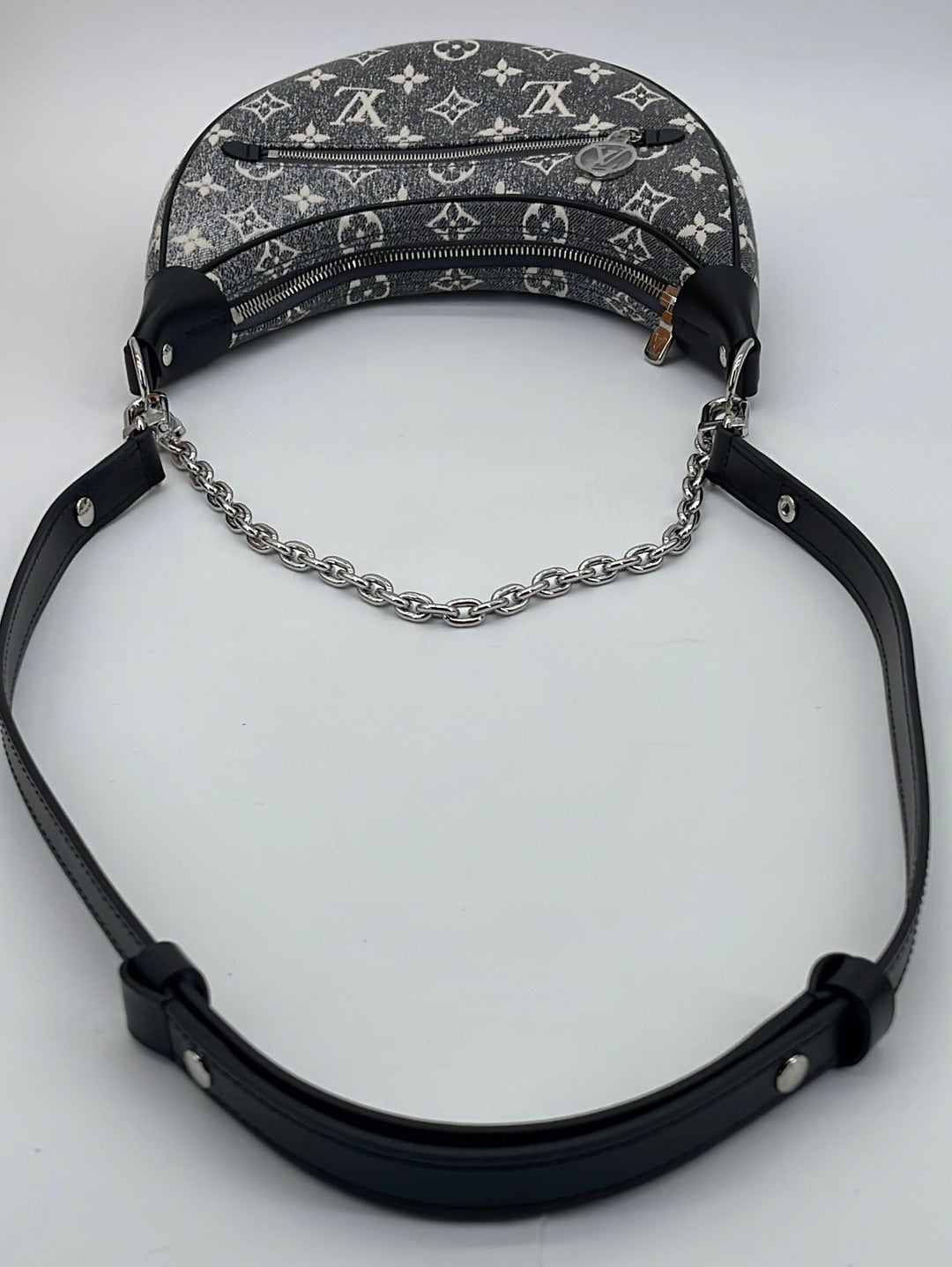 Louis Vuitton Loop Handbag Monogram Jacquard Denim Blue 2281351