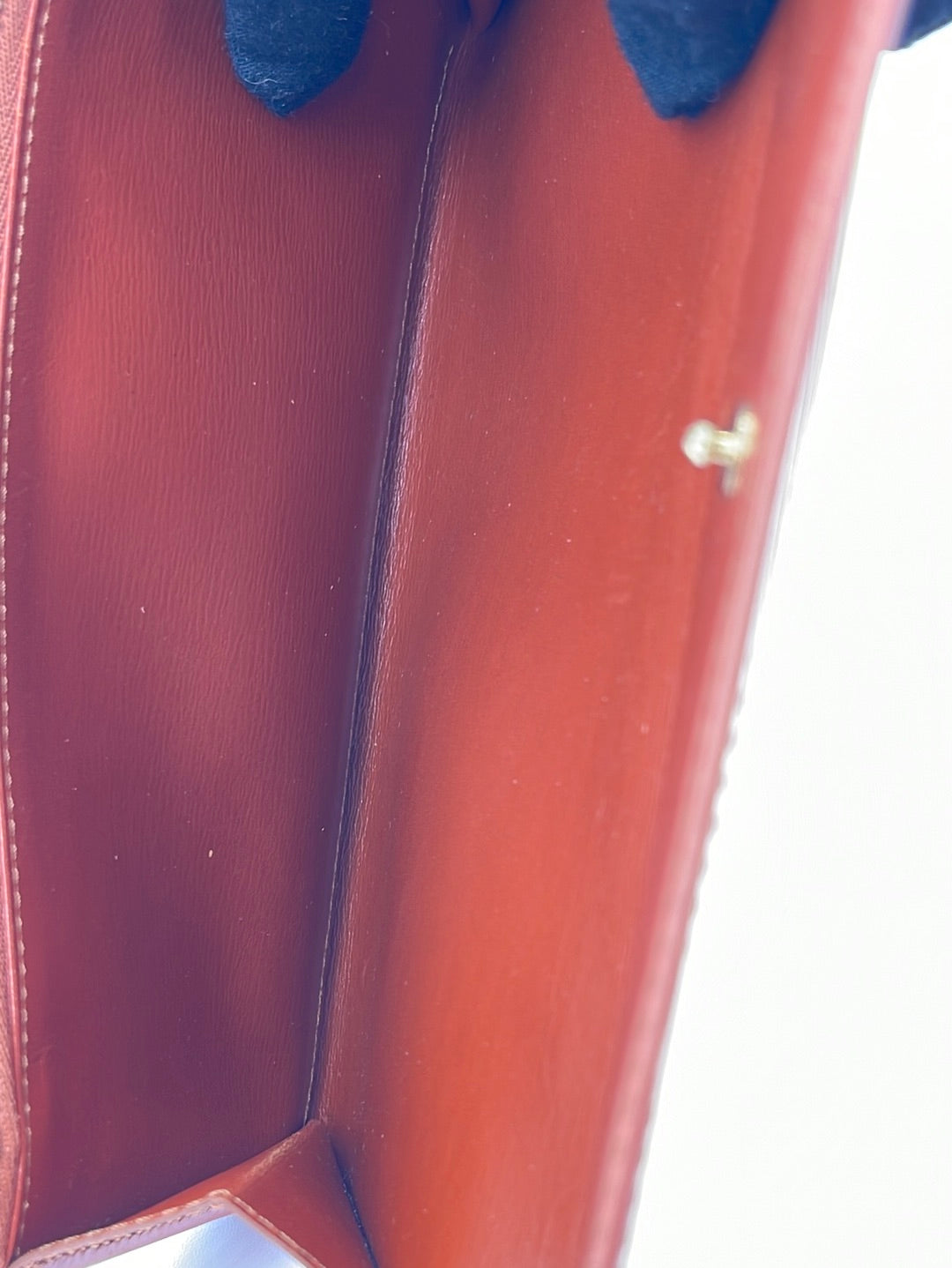 Louis Vuitton Orange Epi Sarah Wallet (CA2104) – Luxury Leather Guys