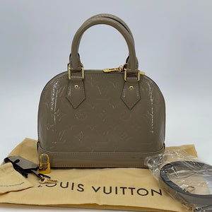 PRELOVED Louis Vuitton Beige Vernis Alma BB Bag CA2124 060723