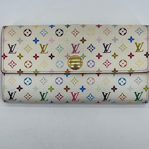 PRELOVED Louis Vuitton Multicolor White Sarah Wallet CA4140 060823 –  KimmieBBags LLC