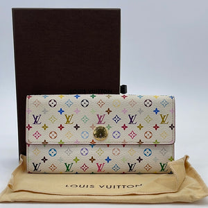 PRELOVED Louis Vuitton Multicolor White Sarah Wallet CA4140 060823 –  KimmieBBags LLC