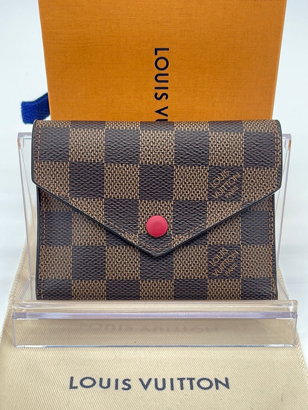 Louis Vuitton Wallet Purse Trifold Monogram Woman Authentic Used Y5301