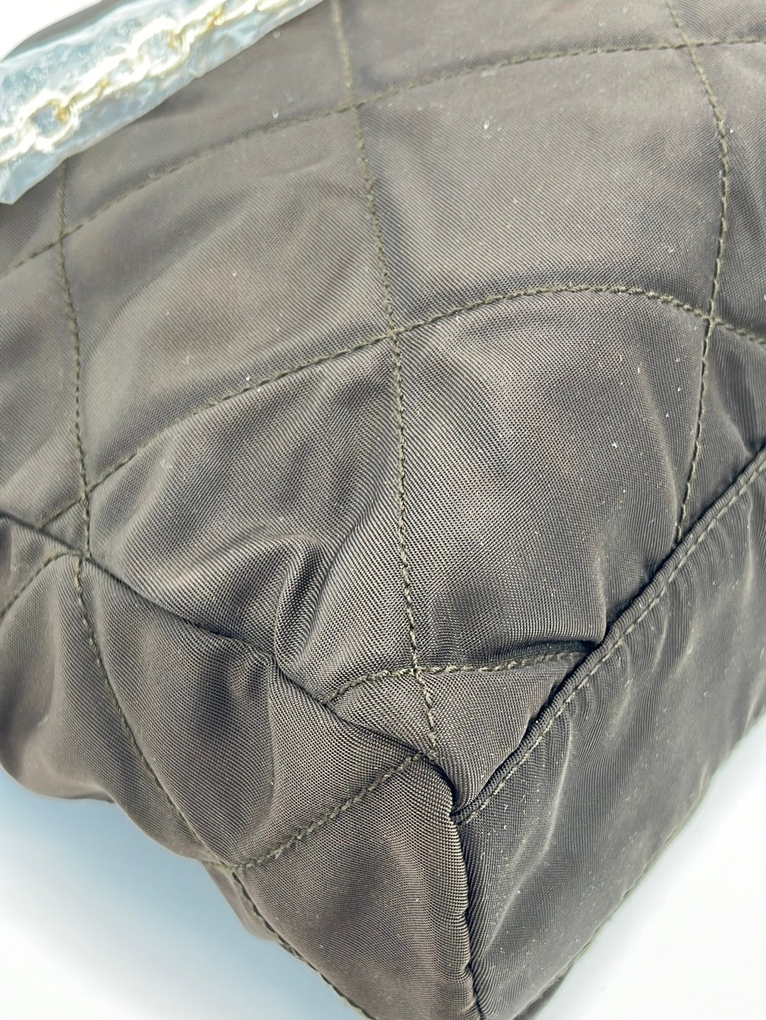 Preloved Prada Black Quilted Impuntu Tessuto Crossbody Bag 197B 092623