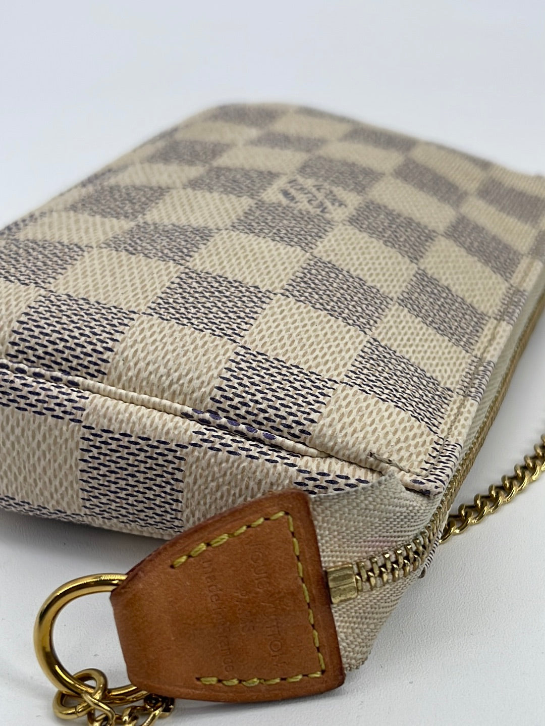 Louis Vuitton Mini Pochette Accessories in Damier Azur - SOLD