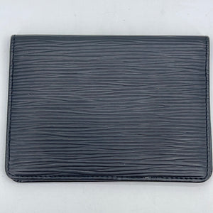 Louis Vuitton Black EPI Leather Card Case
