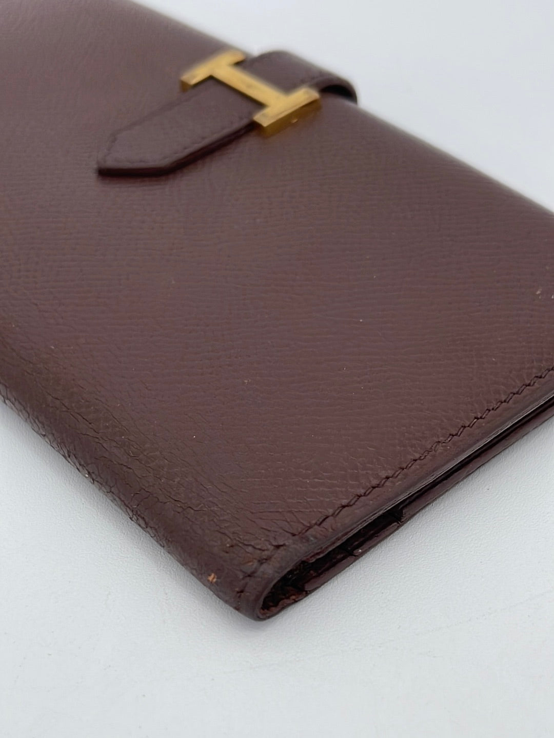 Hermes, Bags, Authentic Hermes Bearn Leather Long Bifold Wallet