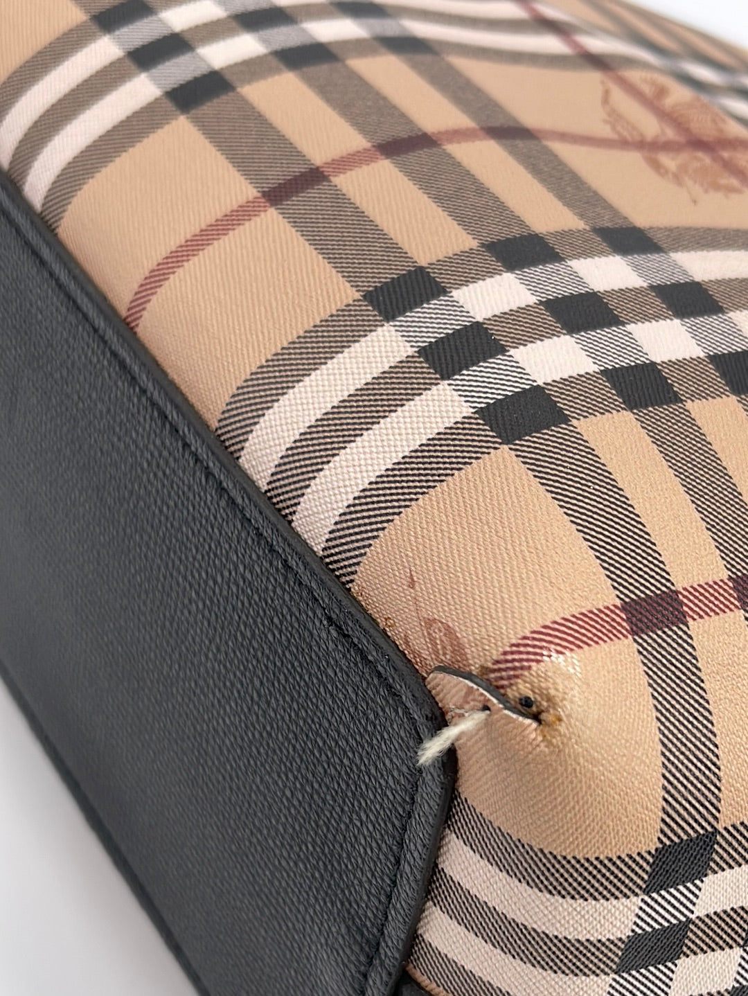 Burberry Vintage Burrberry shoulder bag, Haymarket check Multiple colors  Leather Cloth ref.462041 - Joli Closet