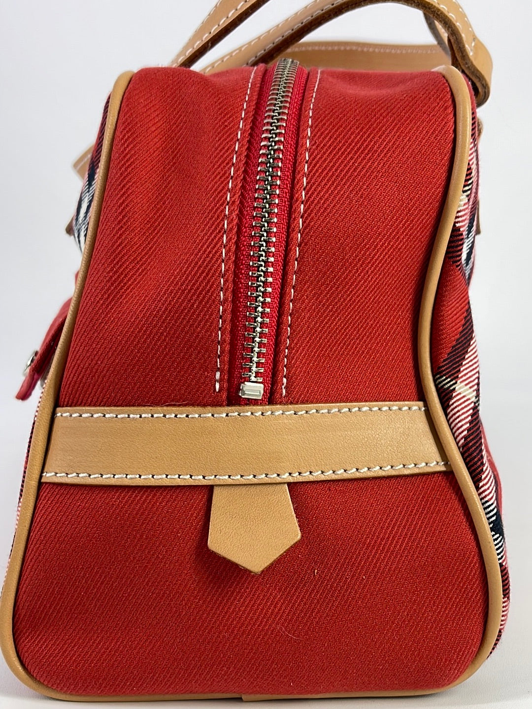 Preloved Burberry Blue Label Red Check Handbag ZA493230 051123