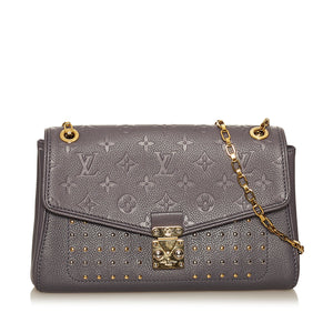 Preloved Louis Vuitton Saint Germain Grey Monogram Empreinte Leather Crossbody Bag 2GTK7QR 040623