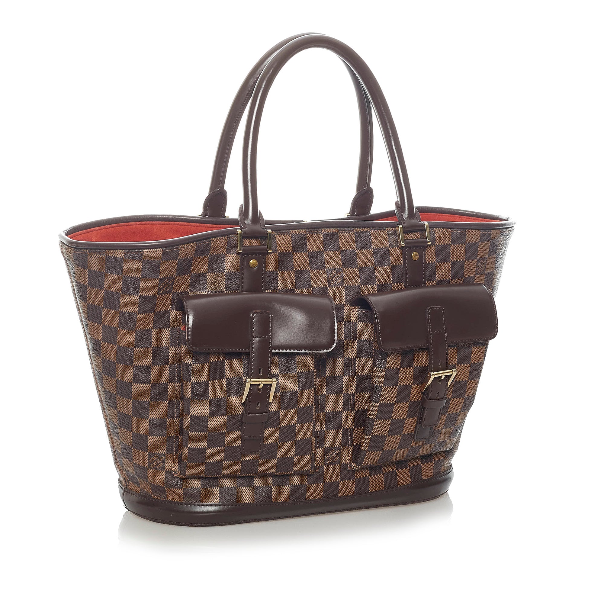PRELOVED Louis Vuitton Manosque GM Damier Ebene Canvas Handbag FL1004 040623