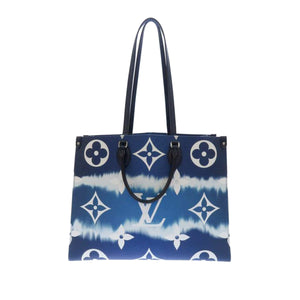 LOUIS VUITTON BY THE POOL ONTHEGO GM BLUE WHITE GIANT MONOGRAM BAG