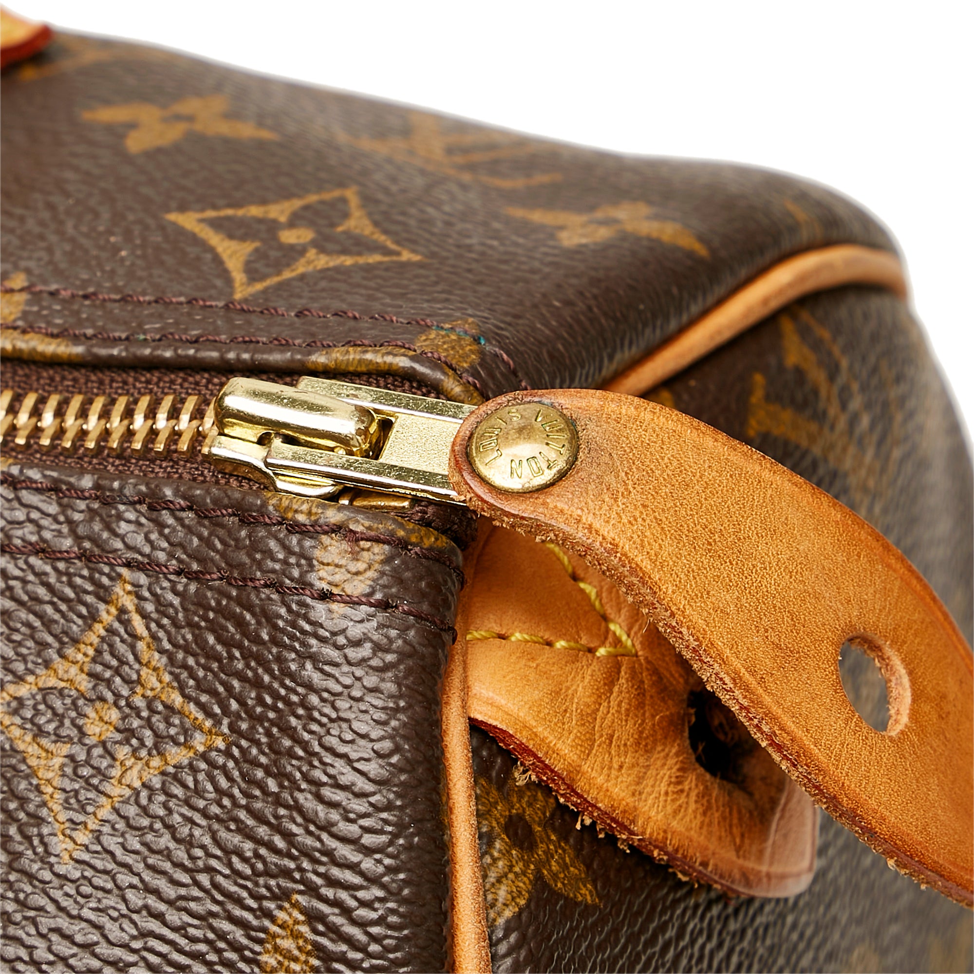 Louis Vuitton Monogram Perforated Speedy 30 - Brown Handle Bags, Handbags -  LOU806201