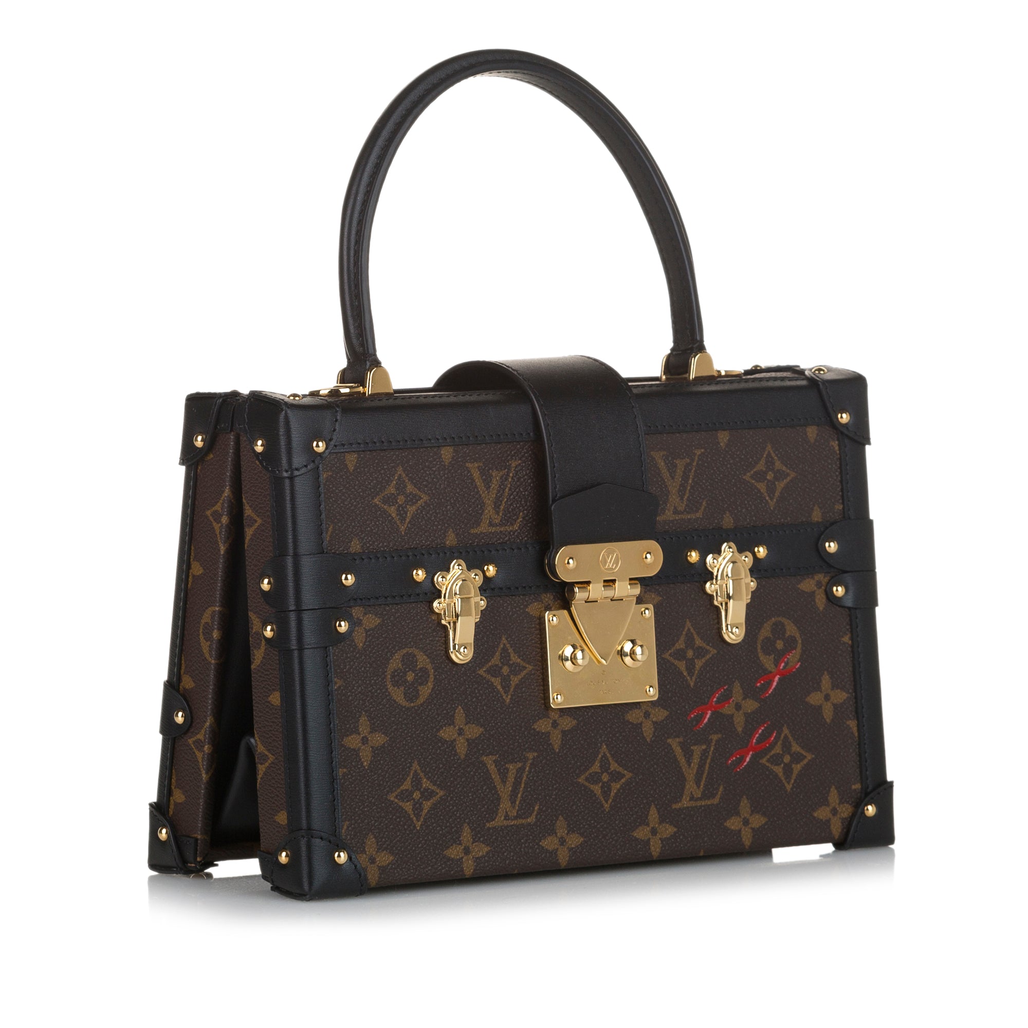 Like New) Louis Vuitton Monogram Petite Malle V Crossbody Bag