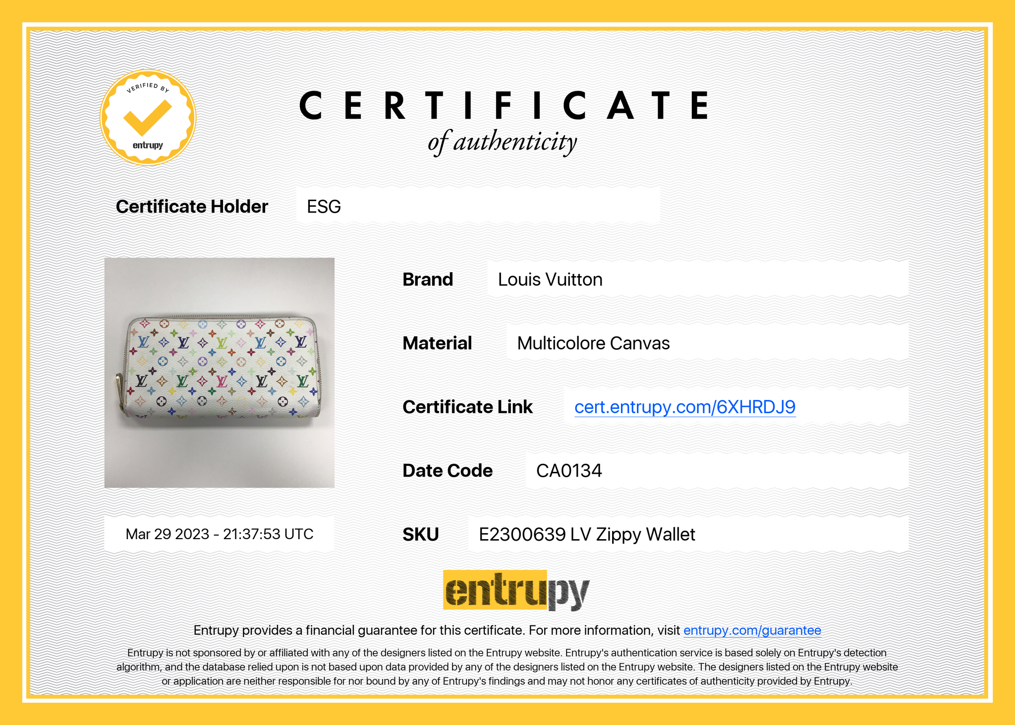 PRELOVED Louis Vuitton White Multicolor Monogram Zippy Wallet CA1103 0 –  KimmieBBags LLC