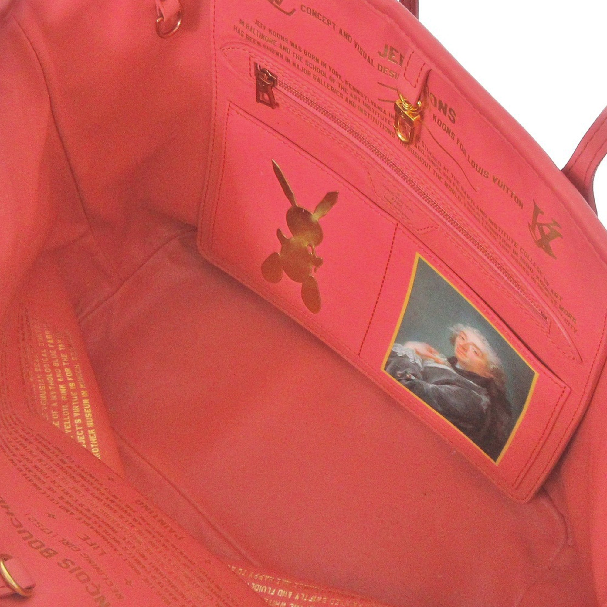 Louis Vuitton, Bags, Louis Vuitton X Jeff Koons Masters Mona Lisa Da  Vinci Neverfull Pochette Pouch