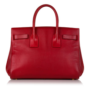 Preloved Saint Laurent Sac de Jour Red Leather Crossbody Bag TBHR3DW 040323