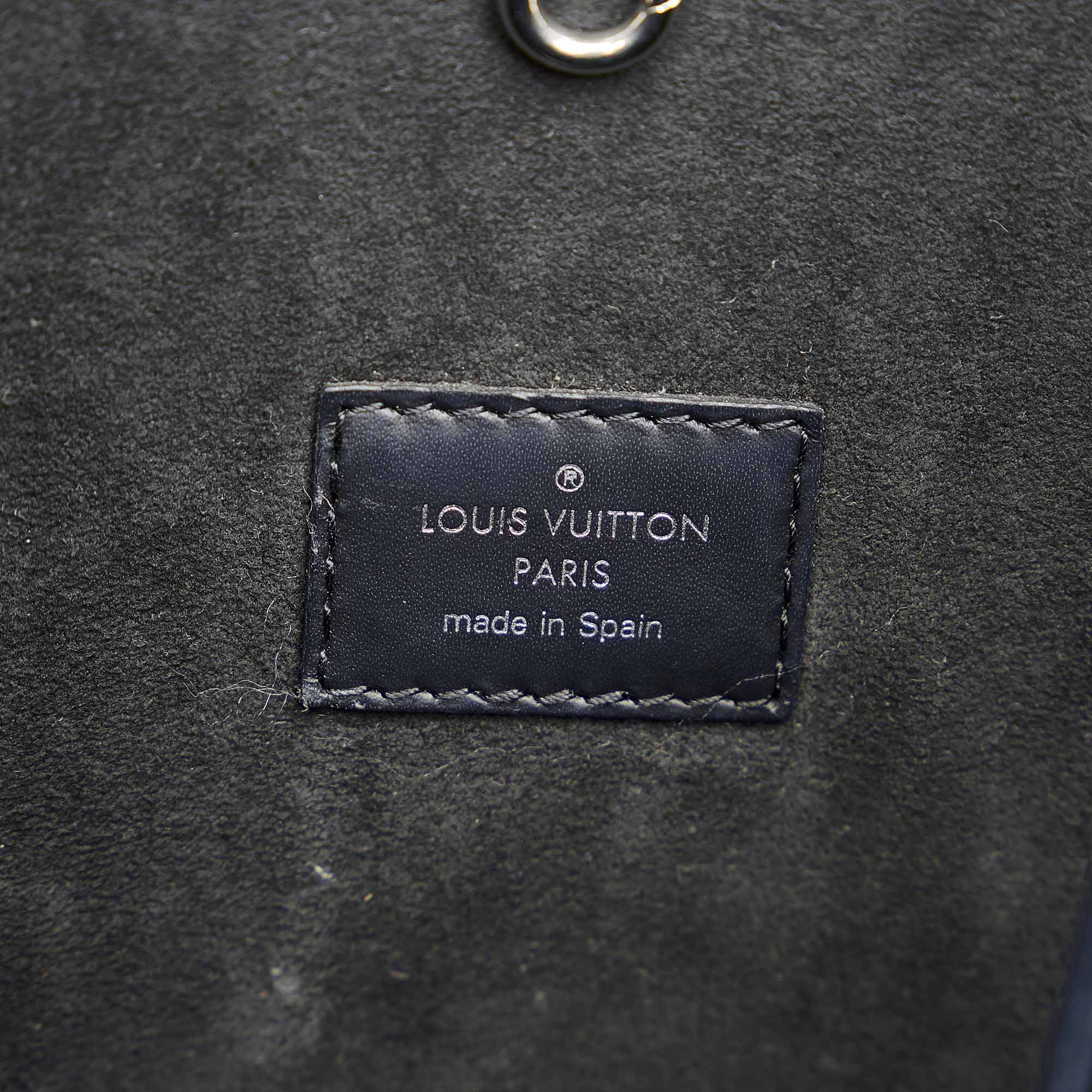 Louis Vuitton Blue Epi Denim Neverfull MM Black Leather Pony-style calfskin  ref.696261 - Joli Closet