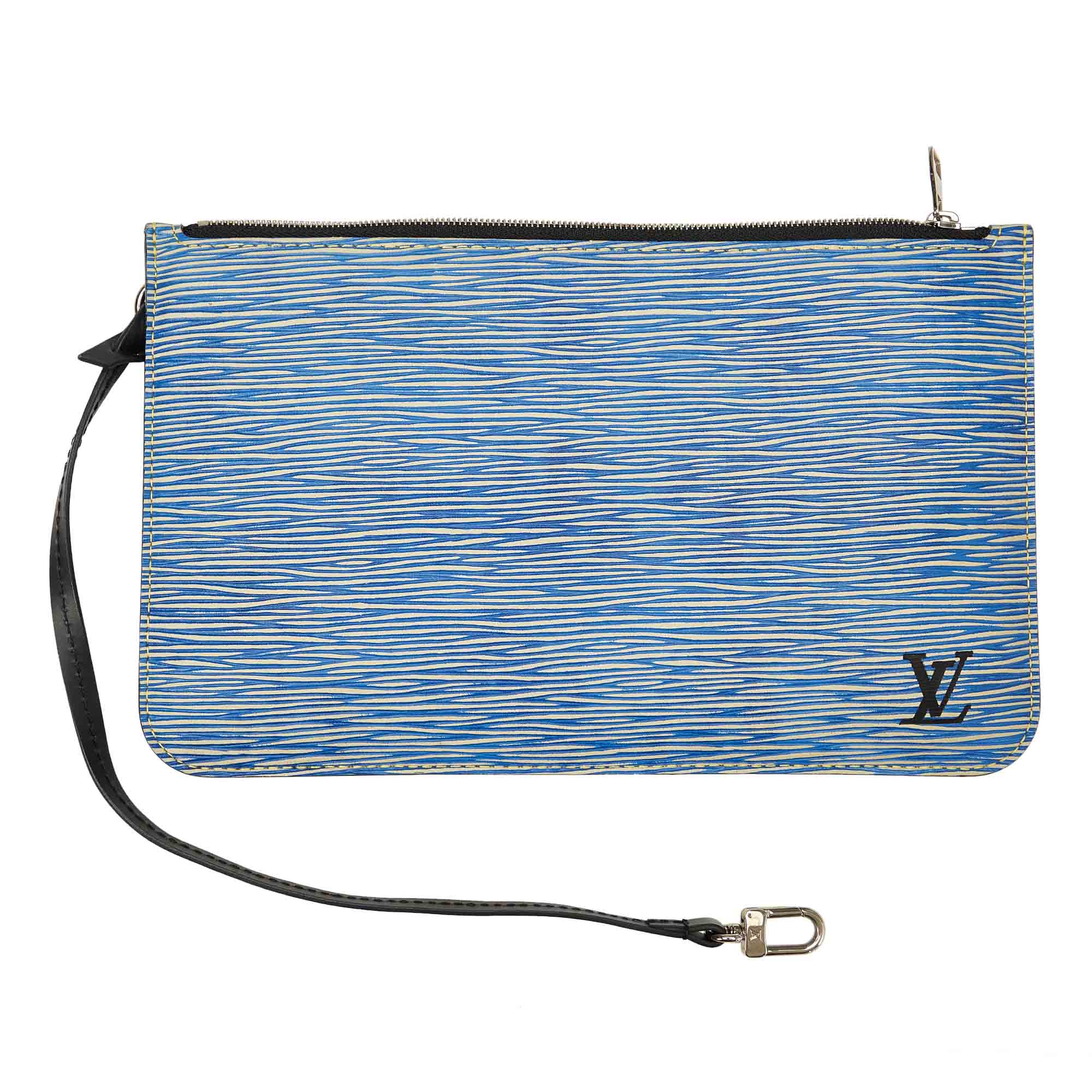 Preloved Louis Vuitton Neverfull MM Denim Blue Epi Leather Tote Bag & –  KimmieBBags LLC