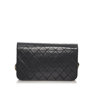 Vintage Chanel Black Quilted Lambskin Full Single Flap Shoulder Bag 032623 - $300 OFF FLASH