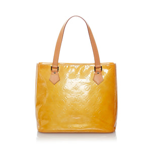 Louis Vuitton 2000s Yellow Vernis Shoulder Bag · INTO