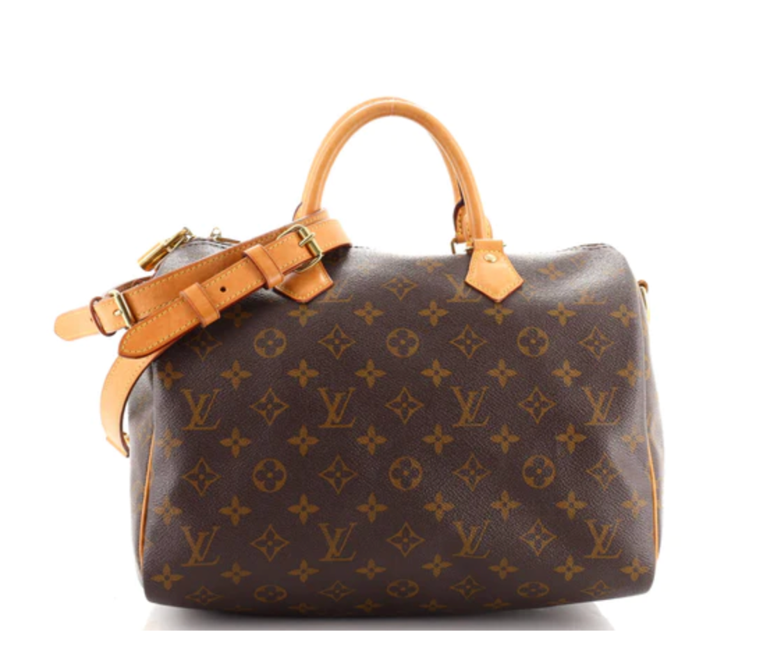 Preloved Louis Vuitton Monogram Speedy 30 Bandolier Bag SD4195 011723 LS