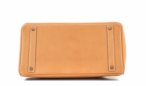 Preloved Hermes Birkin Handbag Natural Ardennes with Gold Hardware 40 011723 LS