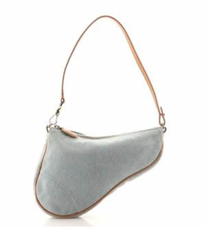 Vintage Christian Dior Denim Saddle Handbag MC0031 011723 LS