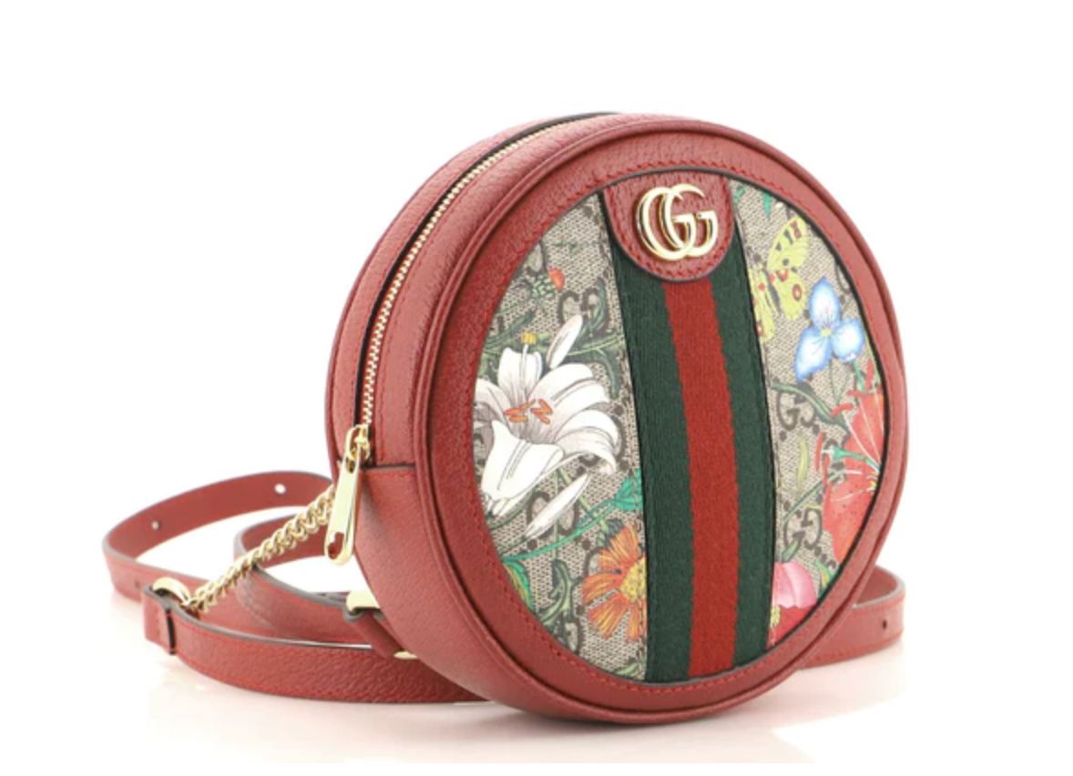 Preloved Gucci Ophidia Round Floral Backpack Bag 598661.2091 011723 LS
