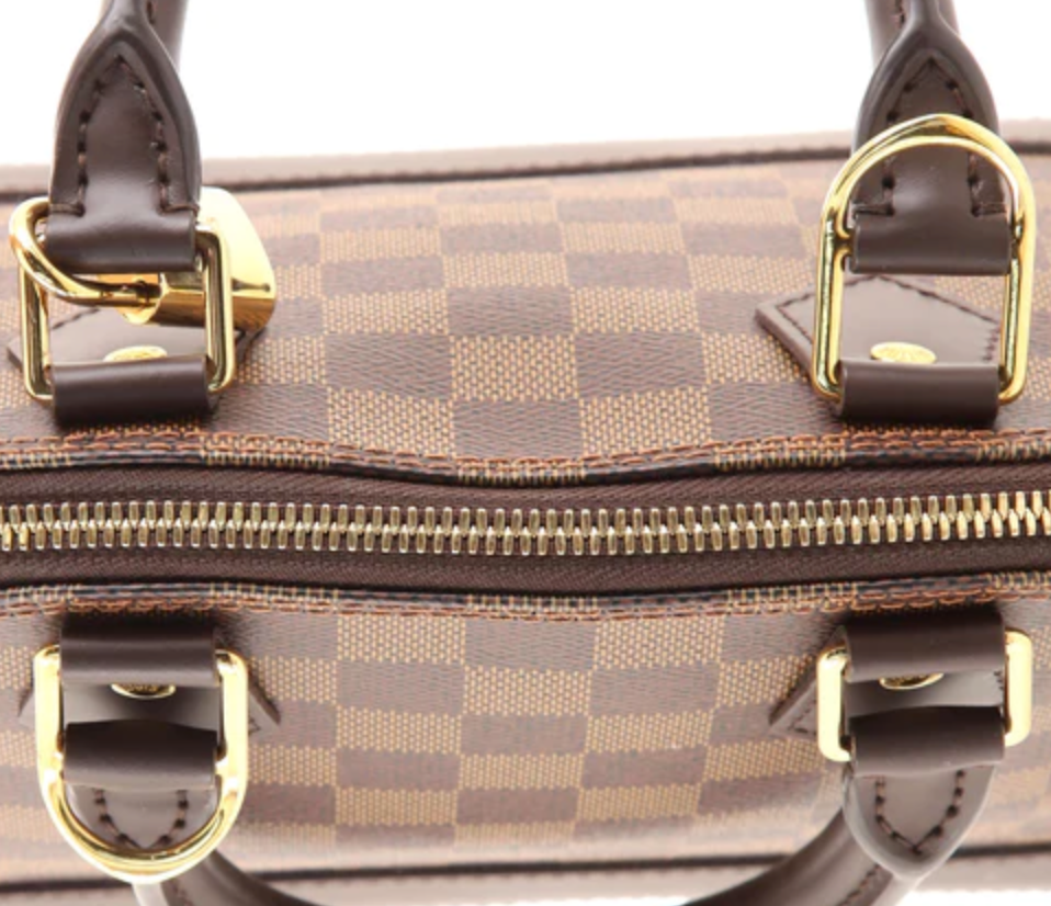 PRELOVED Louis Vuitton Alma BB Damier Ebene Handbag with Crossbody Strap BC0260 011723 LS