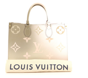 Louis Vuitton Onthego MM Giant Monogram Spring in The City Empreinte Beige  Bag
