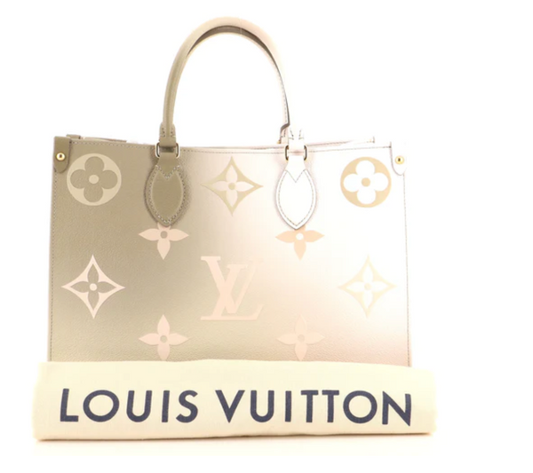 Louis Vuitton // Taupe OnTheGo MM Tote Bag – VSP Consignment