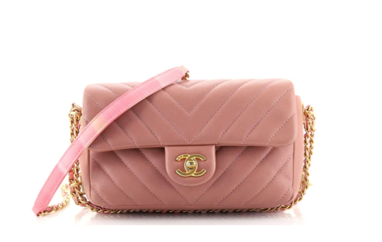 PRELOVED CHANEL Pink Lambskin Mini Flap Bag 23693203 011723 LS