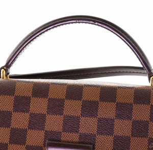 PRELOVED Louis Vuitton Damier Ebene Croisette Crossbody Handbag 011923