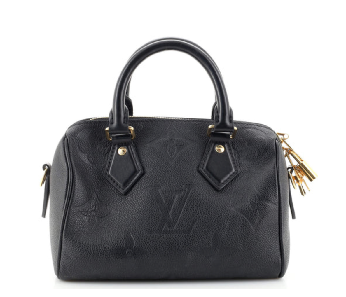 PRELOVED Louis Vuitton Black Empreinte Monogram Speedy Bandolier 20 Crossbody Bag 011923