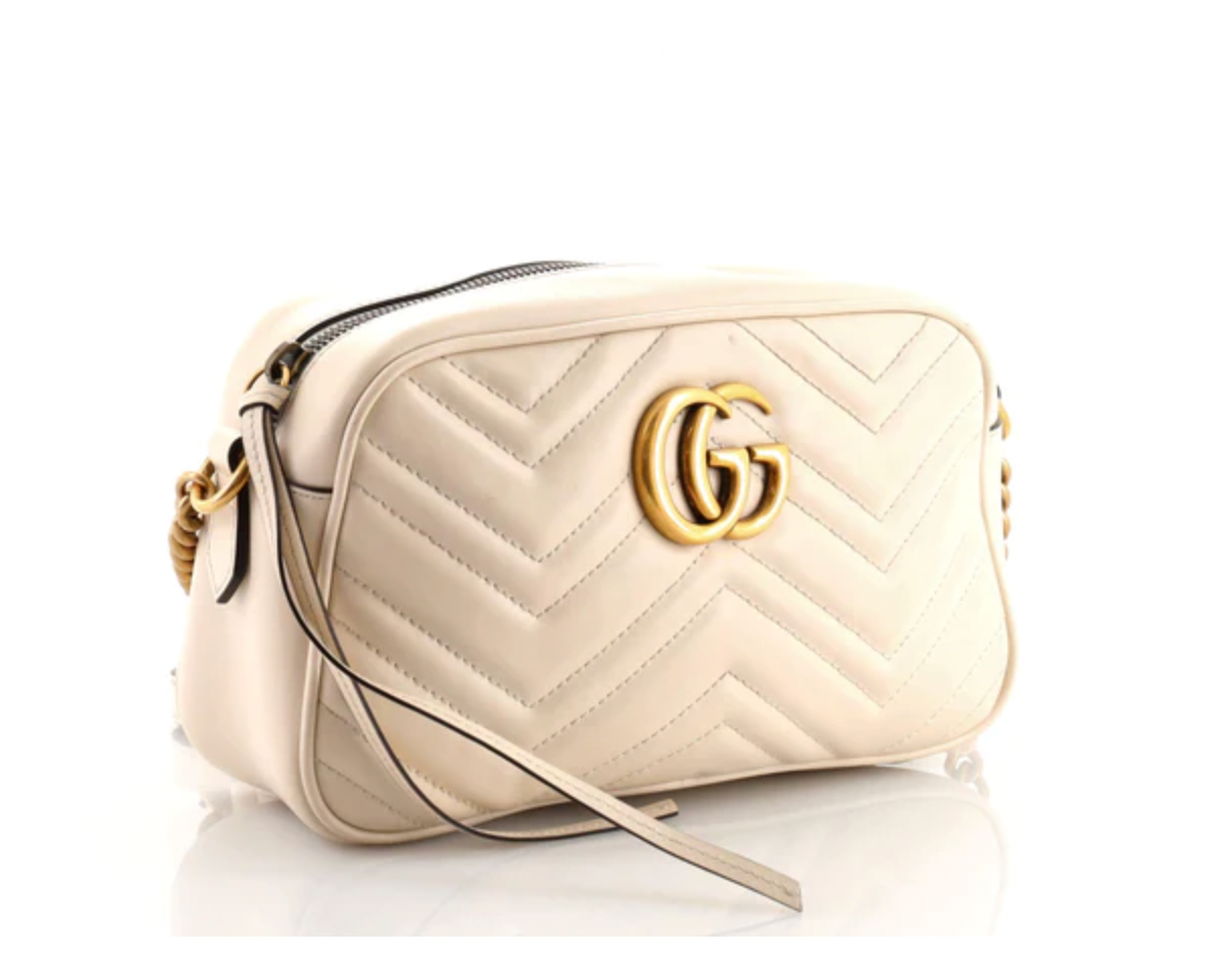 PRELOVED Gucci GG Matelasse Off White Leather Camera Small Shoulder Bag 447632 520981 011923