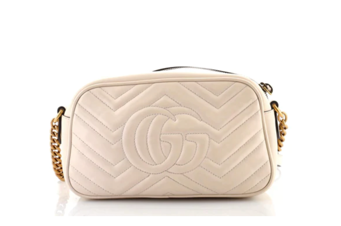 PRELOVED Gucci GG Matelasse Off White Leather Camera Small Shoulder Bag 447632 520981 011923
