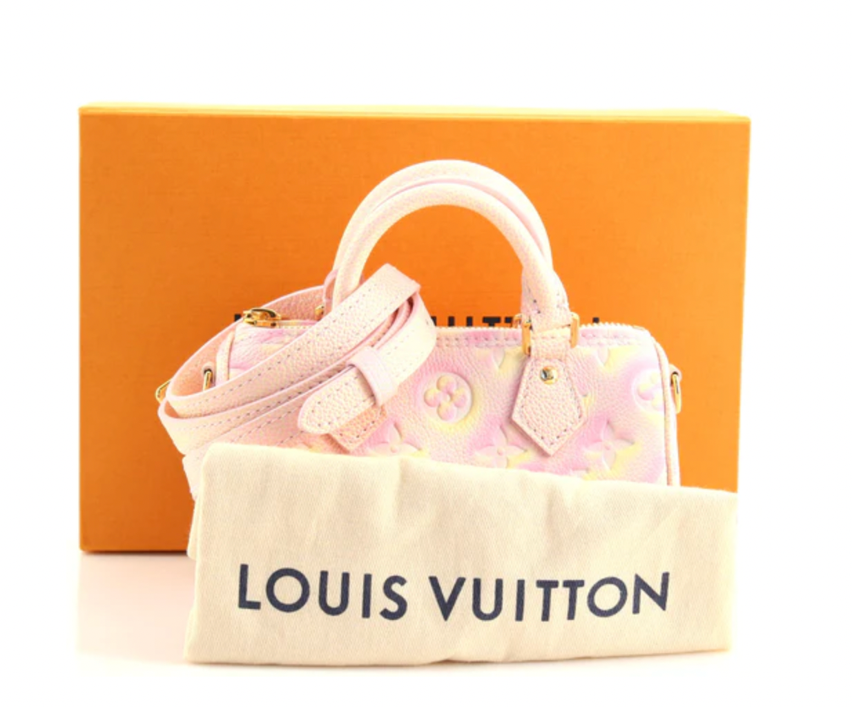 Louis Vuitton Empreinte Monogram Summer Stardust Nano Speedy Pink