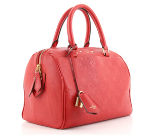 PRELOVED Louis Vuitton Speedy 25 Empreinte Leather Bandolier Bag DU3176 012823