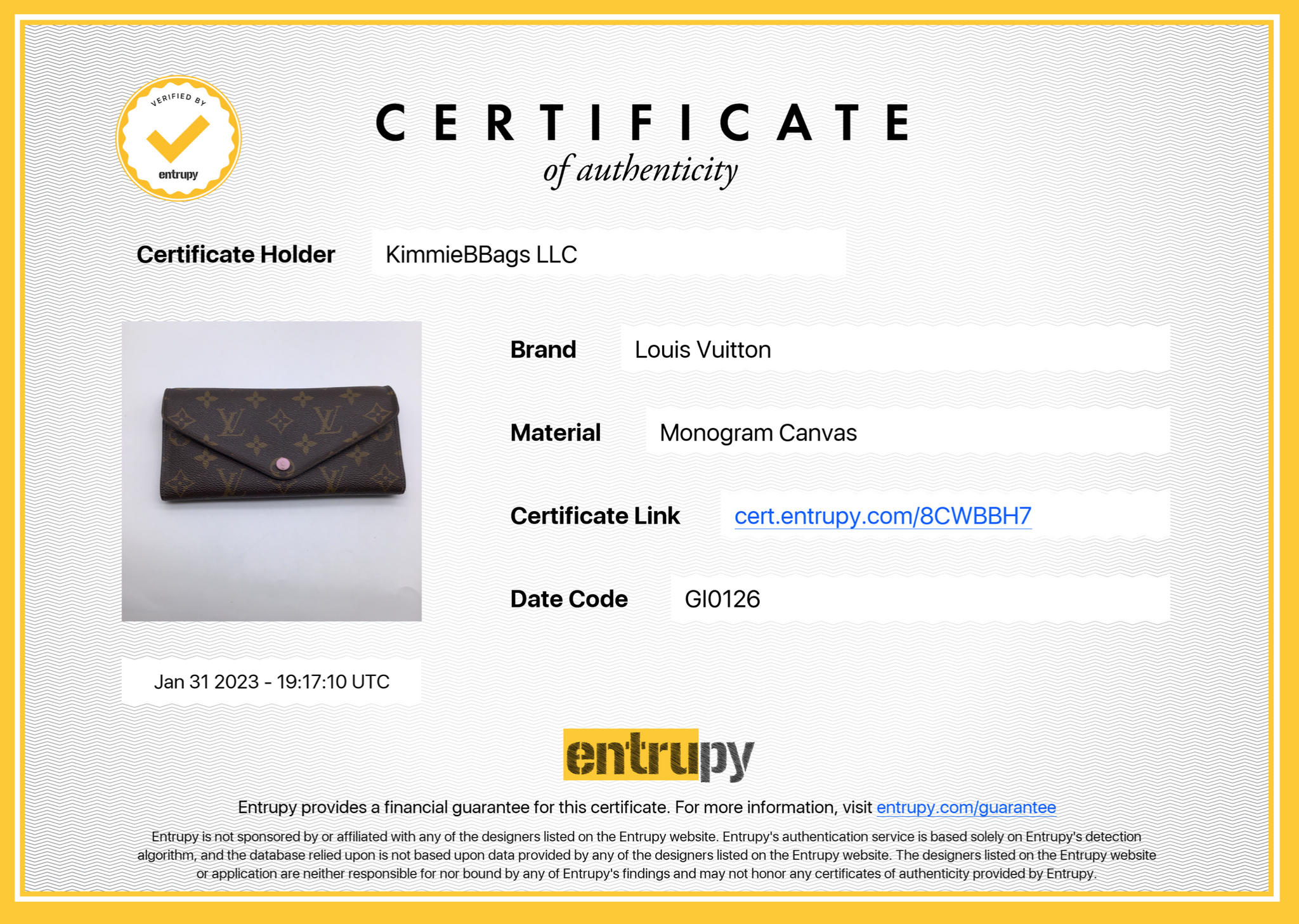 Louis Vuitton Damier Ebene Josephine Red Wallet (Personalized)(Read)